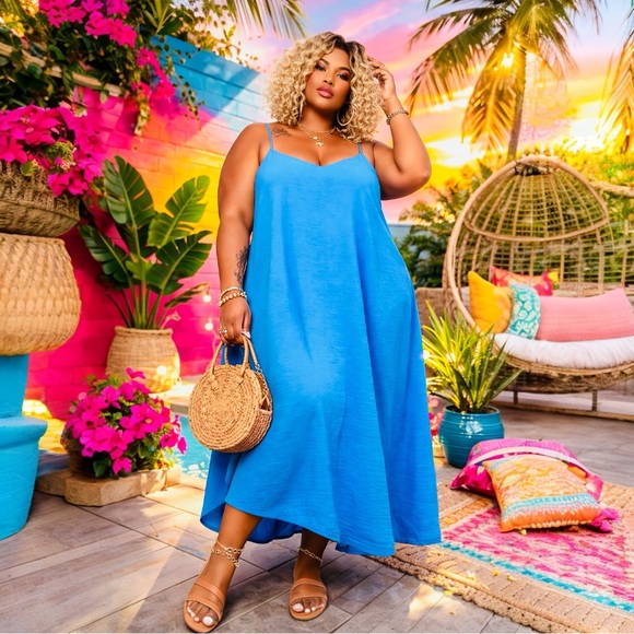 Torrid Vibrant Blue Maxi Dress - Picture 7 of 10